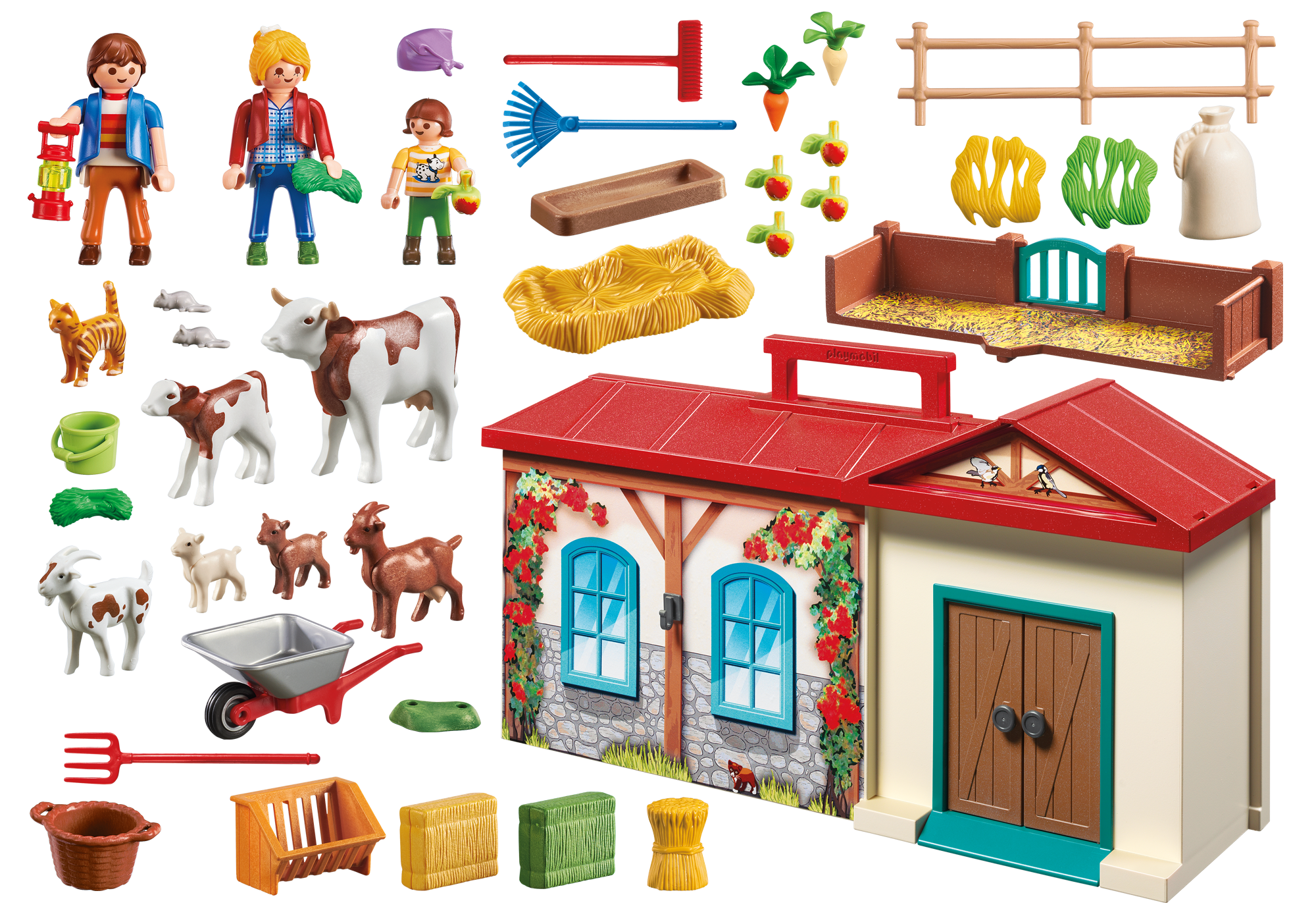 granja maletín playmobil country