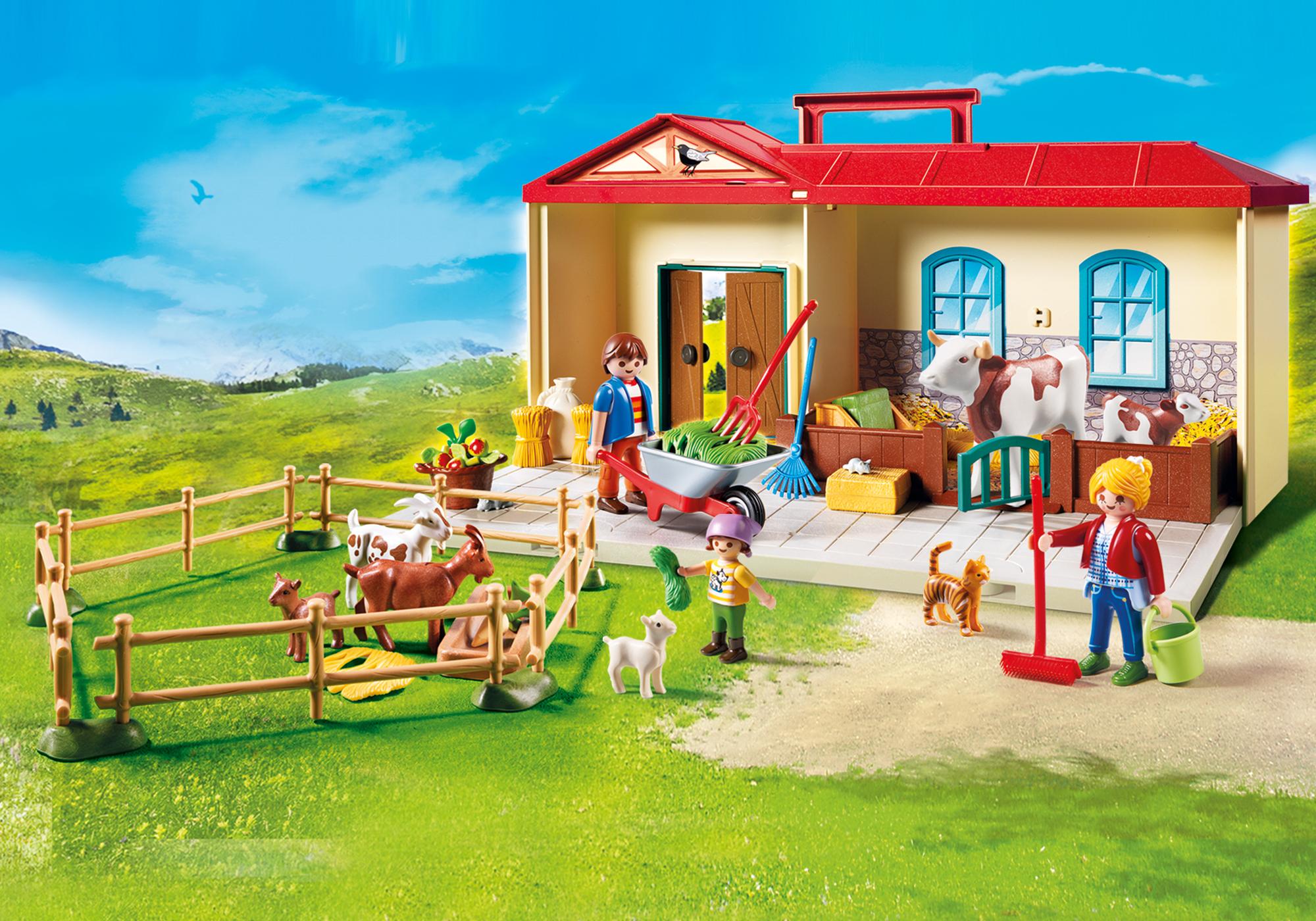 playmobil farm take along