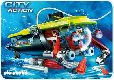 playmobil submarine with underwater motor