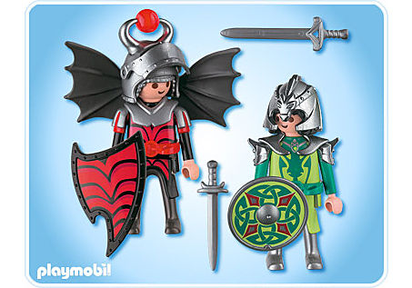 4912-A Playmobil Duo Chevaliers dragons detail image 2