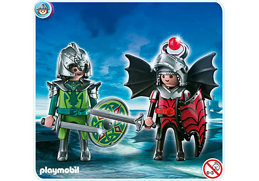 4912-A Playmobil Duo Chevaliers dragons detail image 1