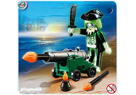 4928-A Pirate fantôme avec canon detail image 2