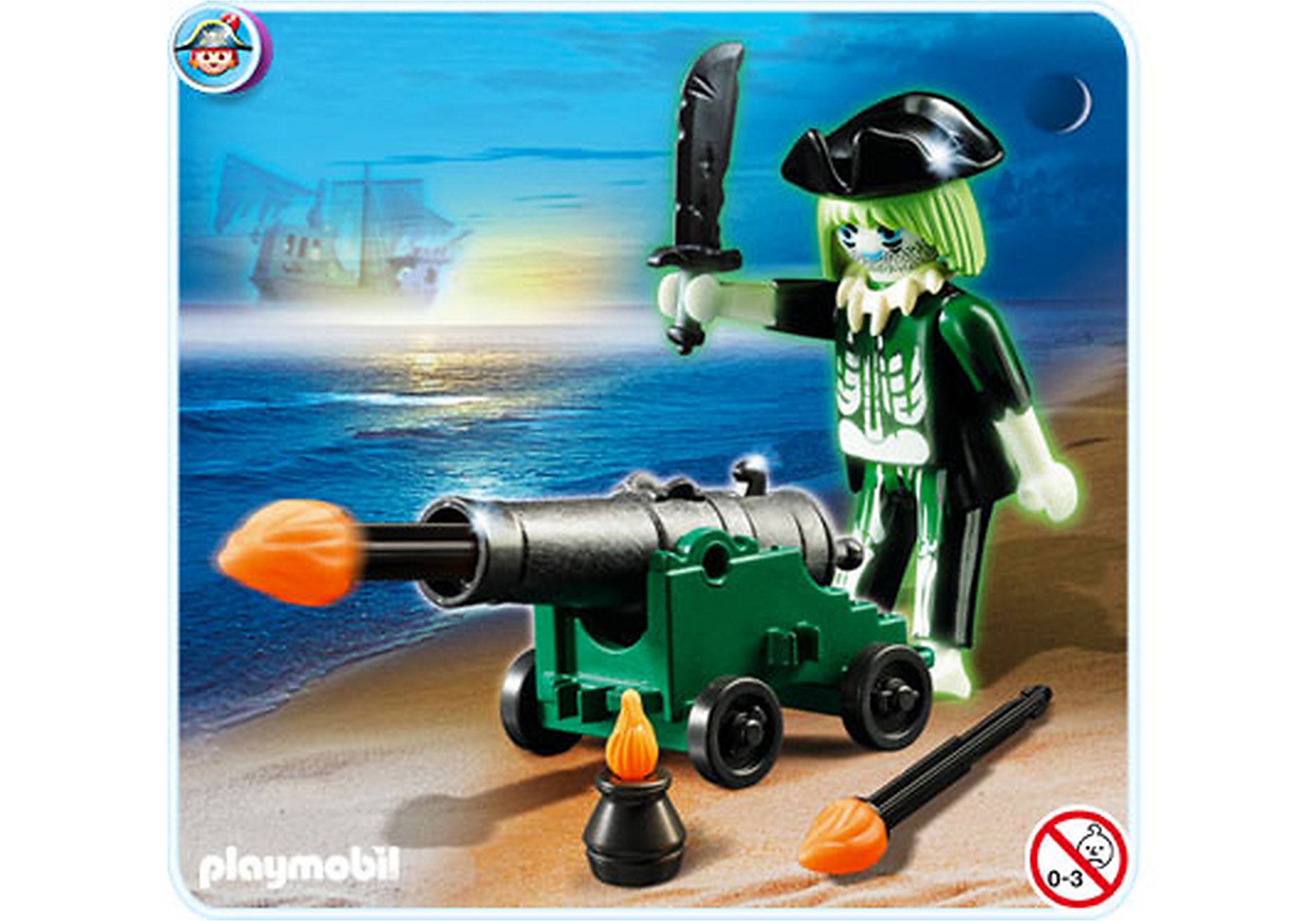 4928-A Pirate fantôme avec canon zoom image2