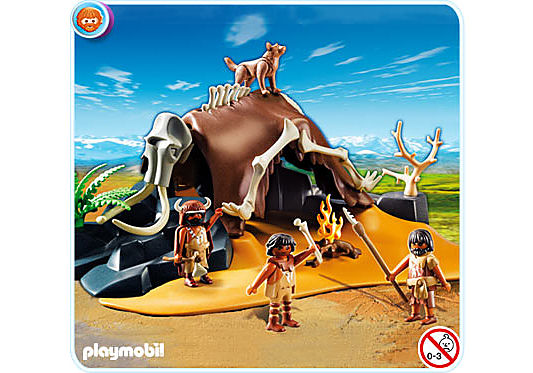 5101-A Mammutknochen-Zelt mit Jägern detail image 1