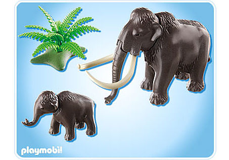 5105-A Mammut mit Baby detail image 2