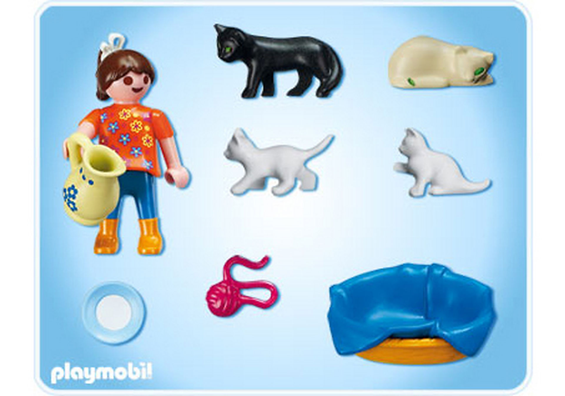 Playmobil 5126_Enfant, maman chat et ses chatons sur Gens de Confiance