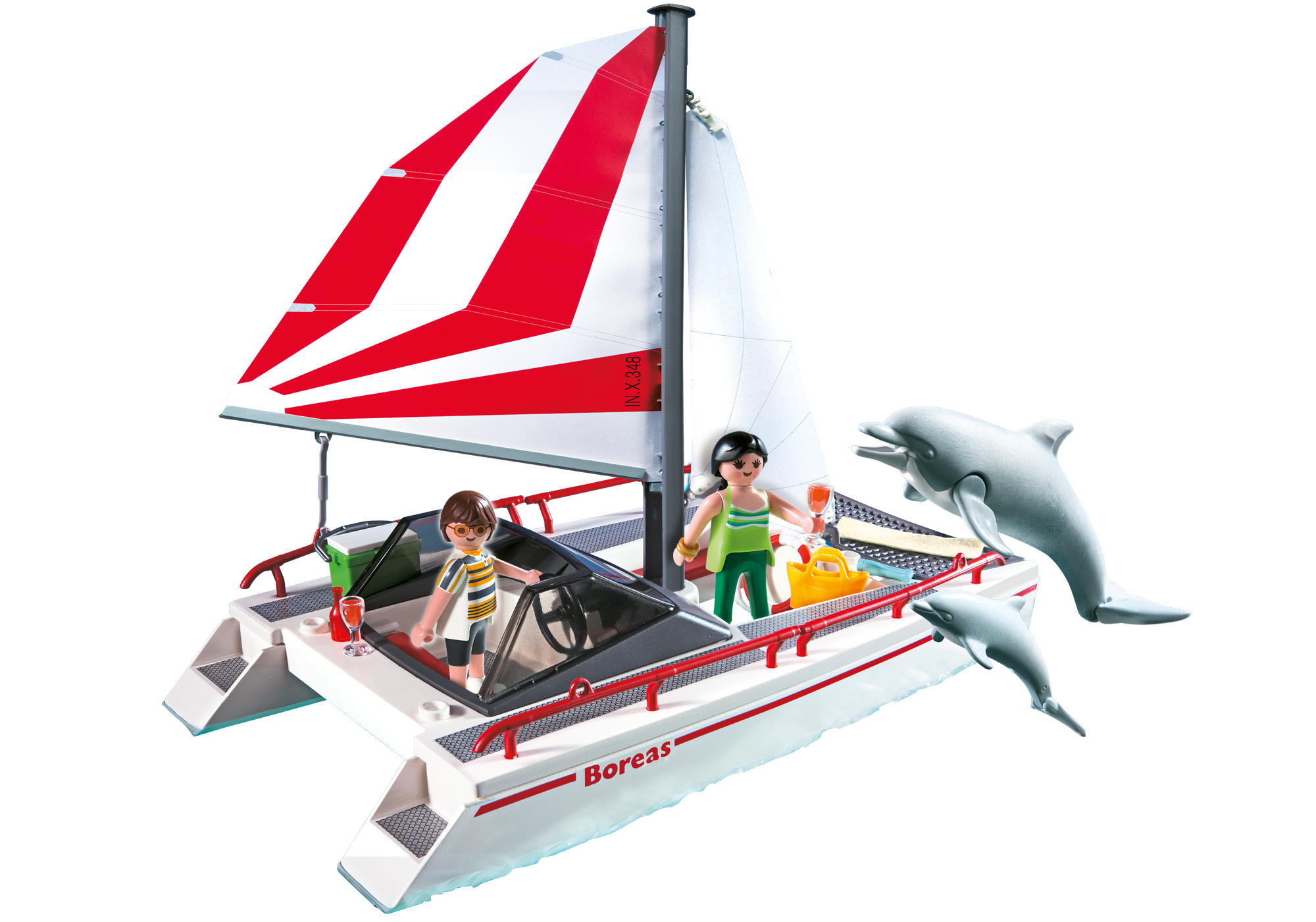 5130 Catamaran com Golfinhos
