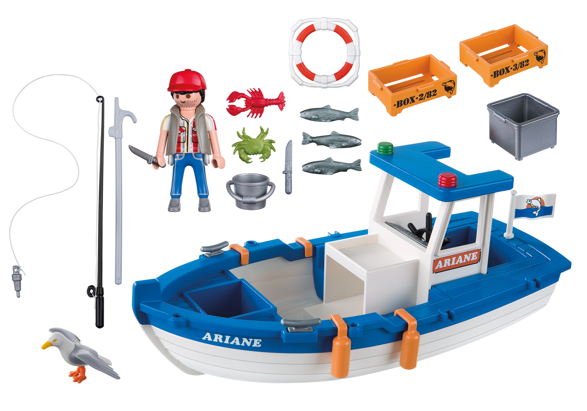 playmobil fishing boat