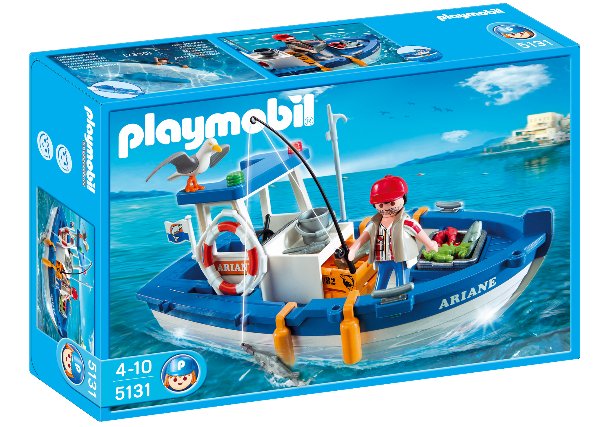 playmobil ariane rescue boat