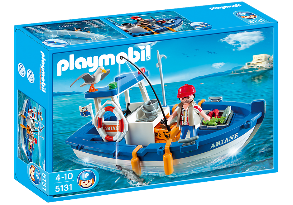 Forbyde spray Rædsel Fisherman with Boat - 5131 | PLAYMOBIL®
