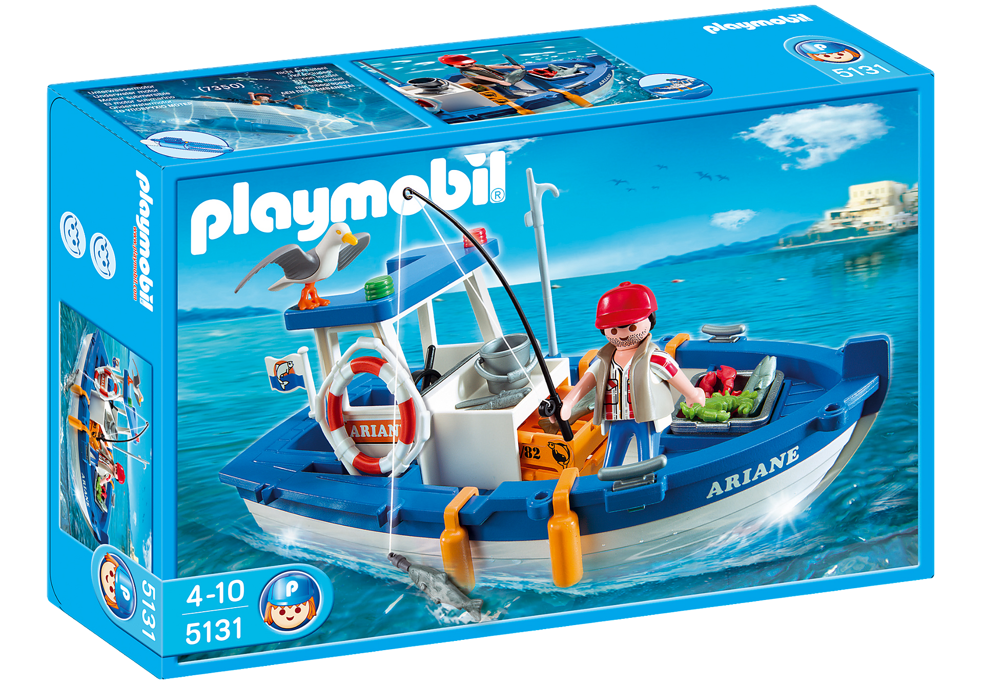 ferry Fitness memories Fisherman with Boat - 5131 | PLAYMOBIL®