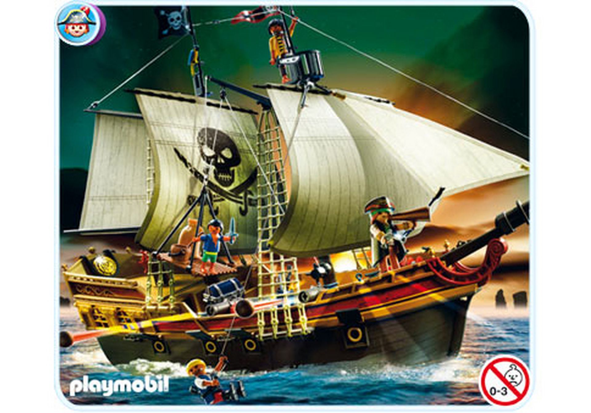 PLAYMOBIL 4 x MUNITION zu KANONE Pfeile Kugeln Piratenschiff 5135 Piraten*756* 