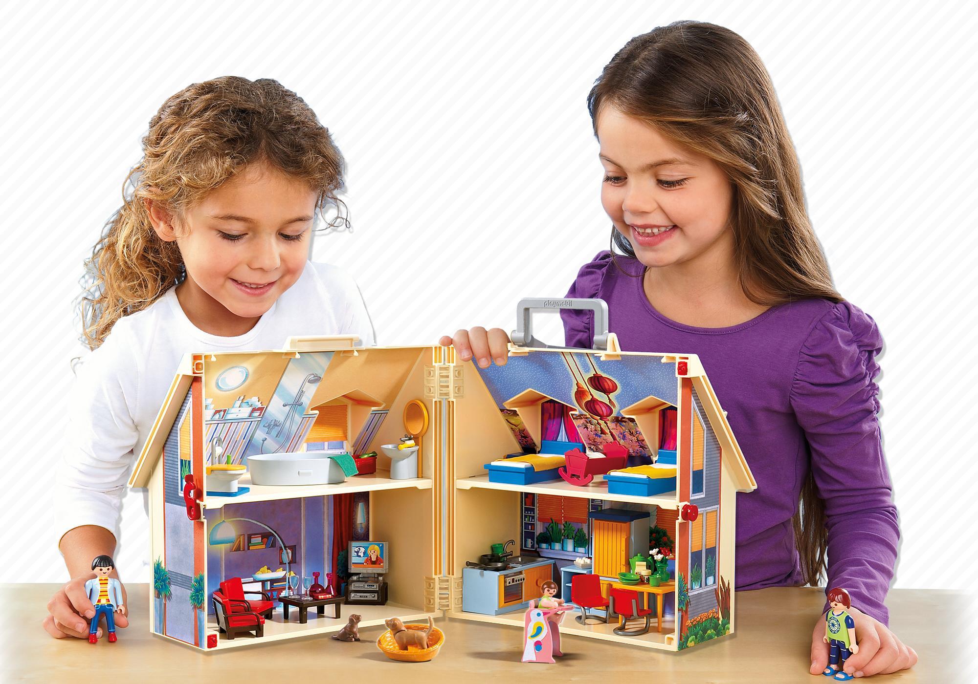 playmobil carry along house