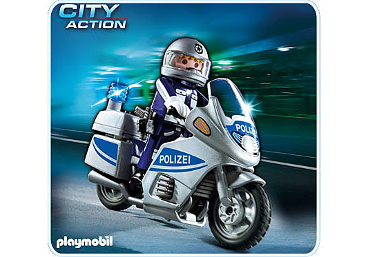 5180-A Polizeimotorrad mit Blinklicht detail image 1