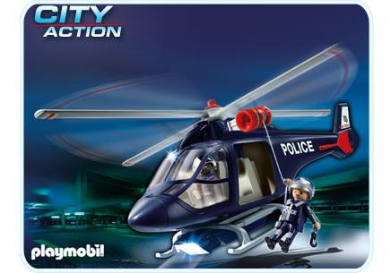 helicoptere police playmobil 5183