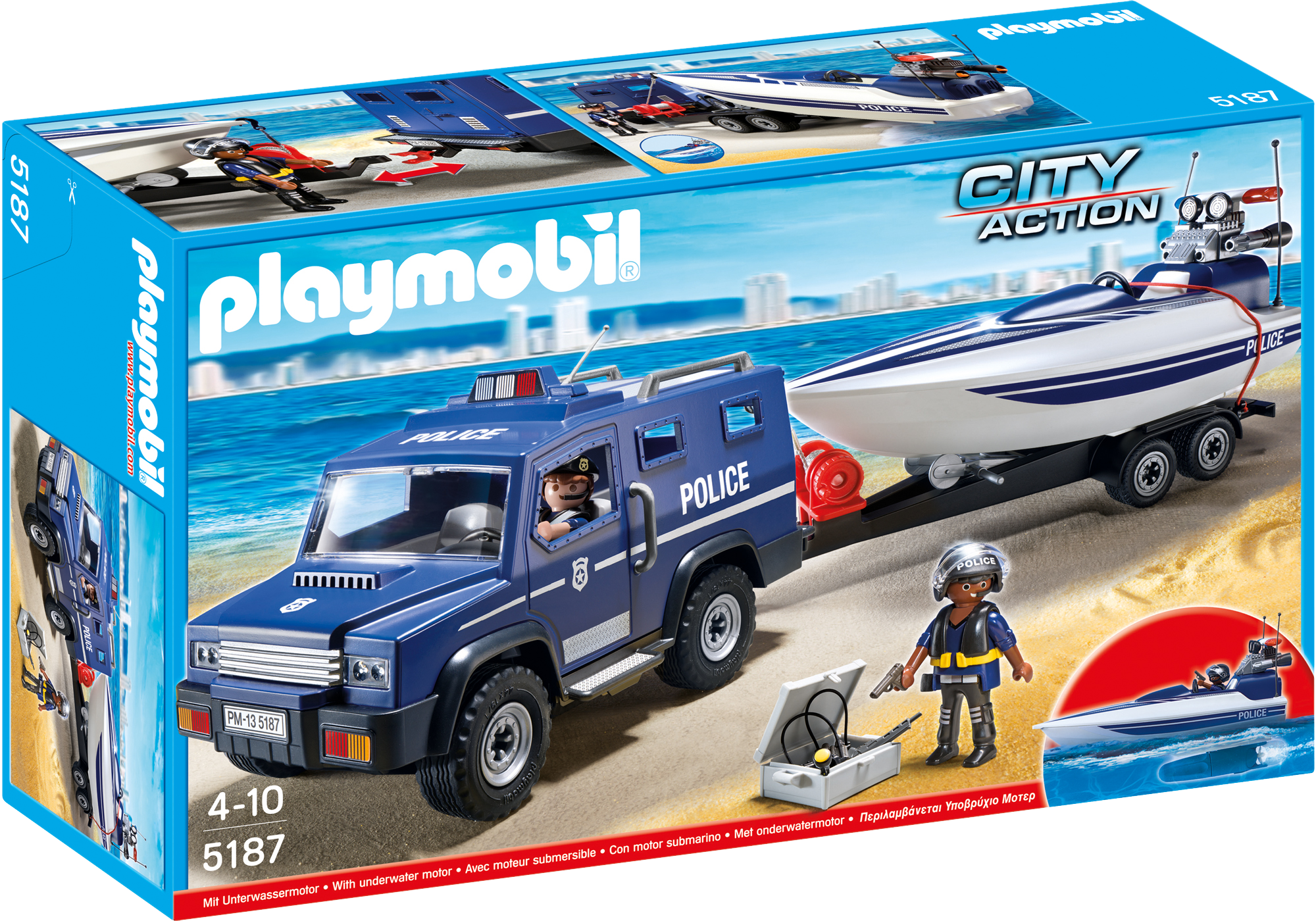 lancha motora de playmobil