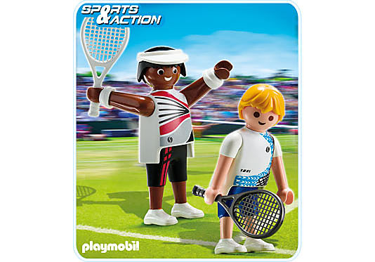 5196-A 2 Tennisspieler detail image 1