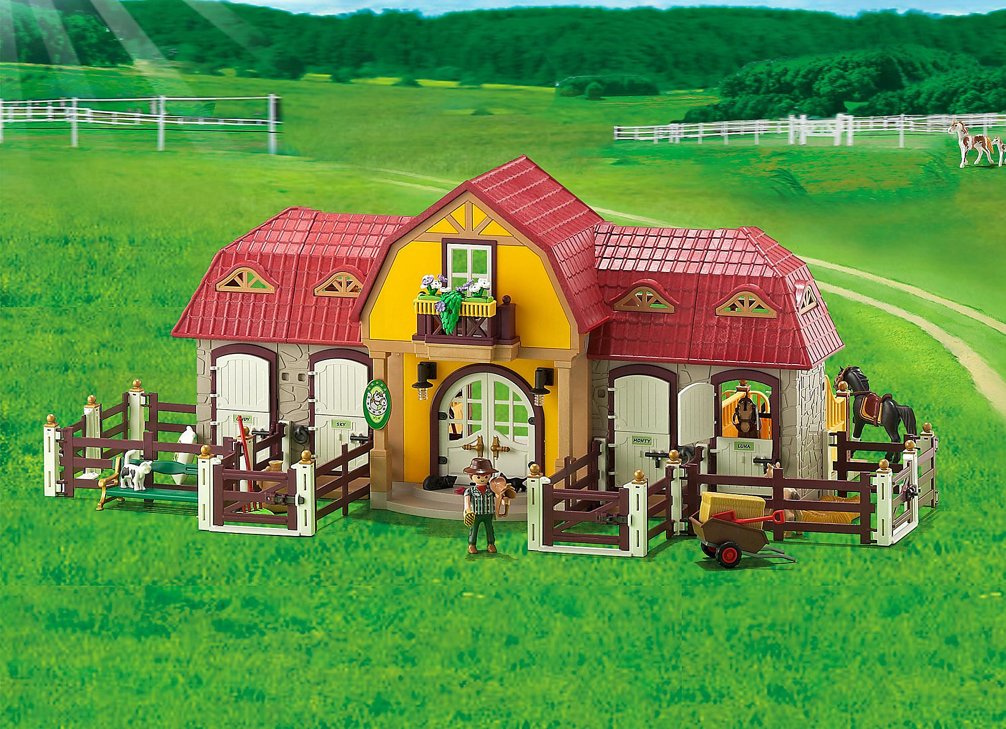 Grand Ranch de chevaux Playmobil - 5221
