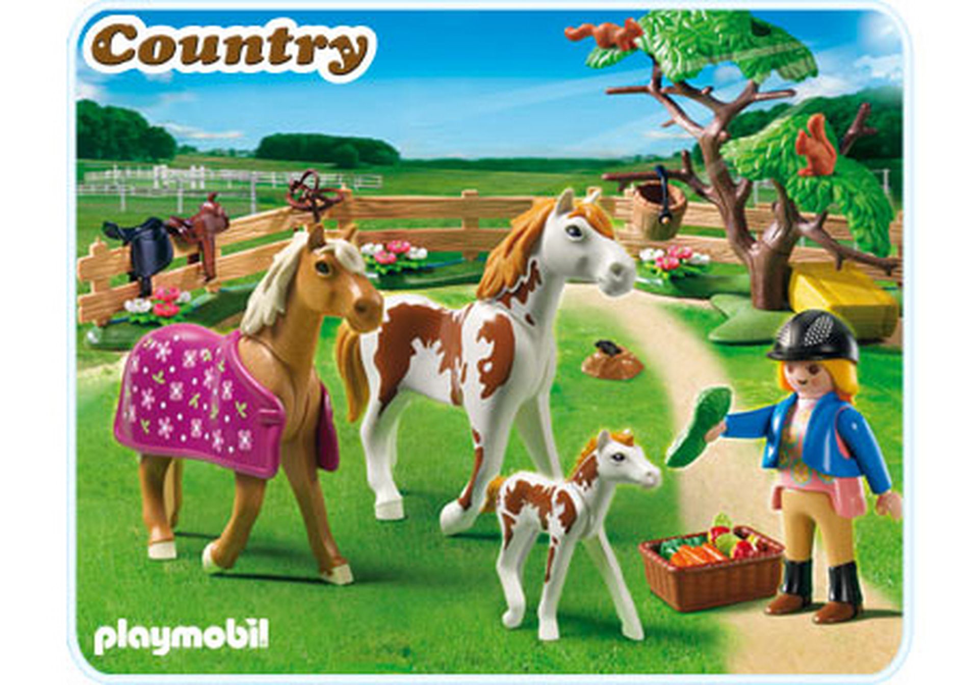 PLAYMOBIL® Country 6931 Pferdekoppel mit 2 Pferden und 1 Fohlen *NEU & OVP* 