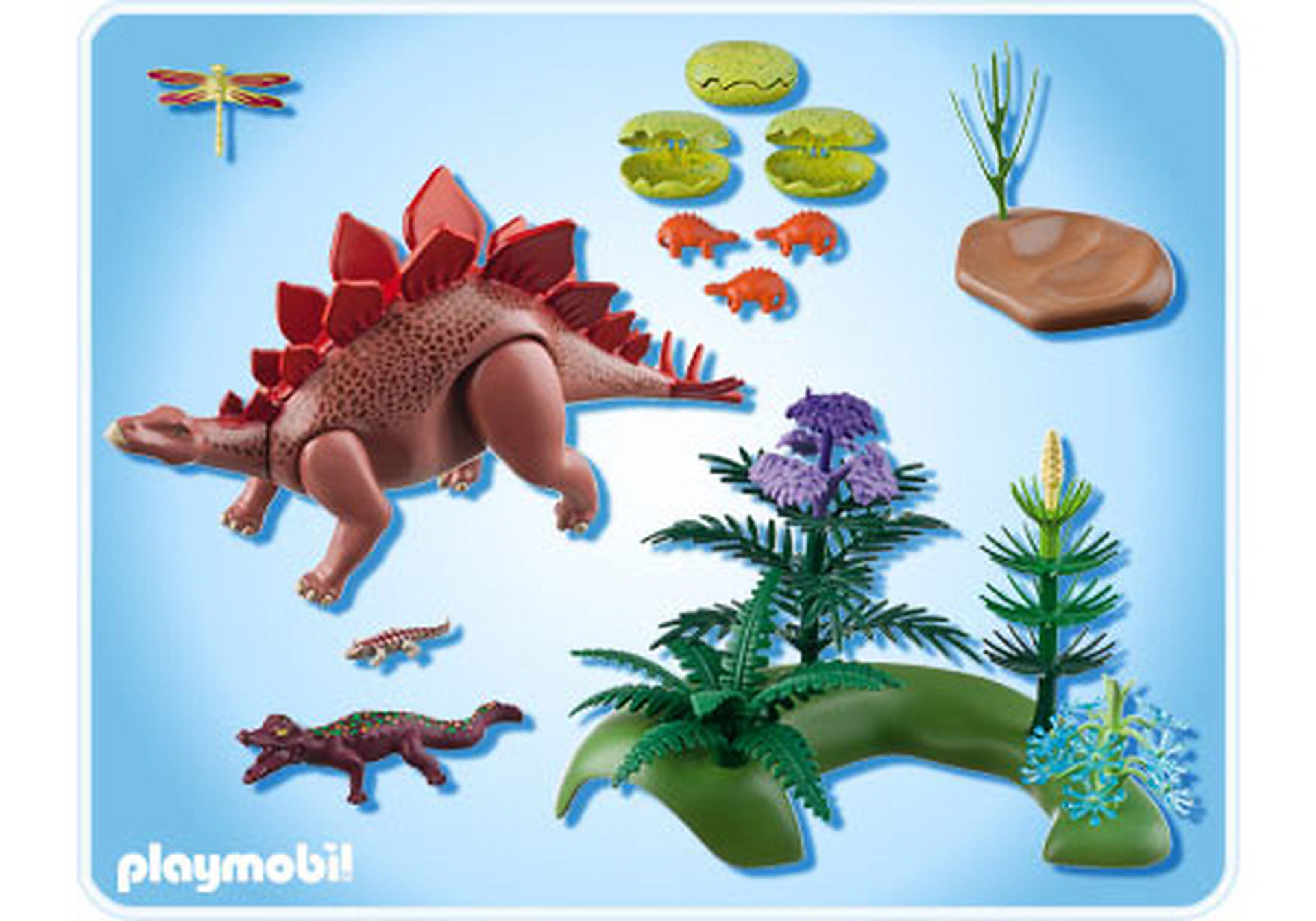 Stegosaure Et Ses Bebes Avec Foret 5232 A Stegosaure Et Ses Bebes Avec Foret 5232 A