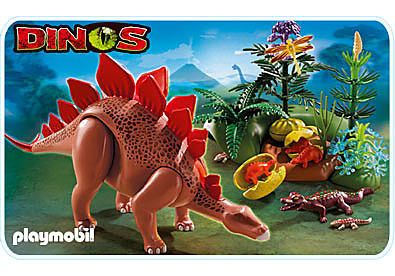 5232-A Stegosaurus mit Nest detail image 1