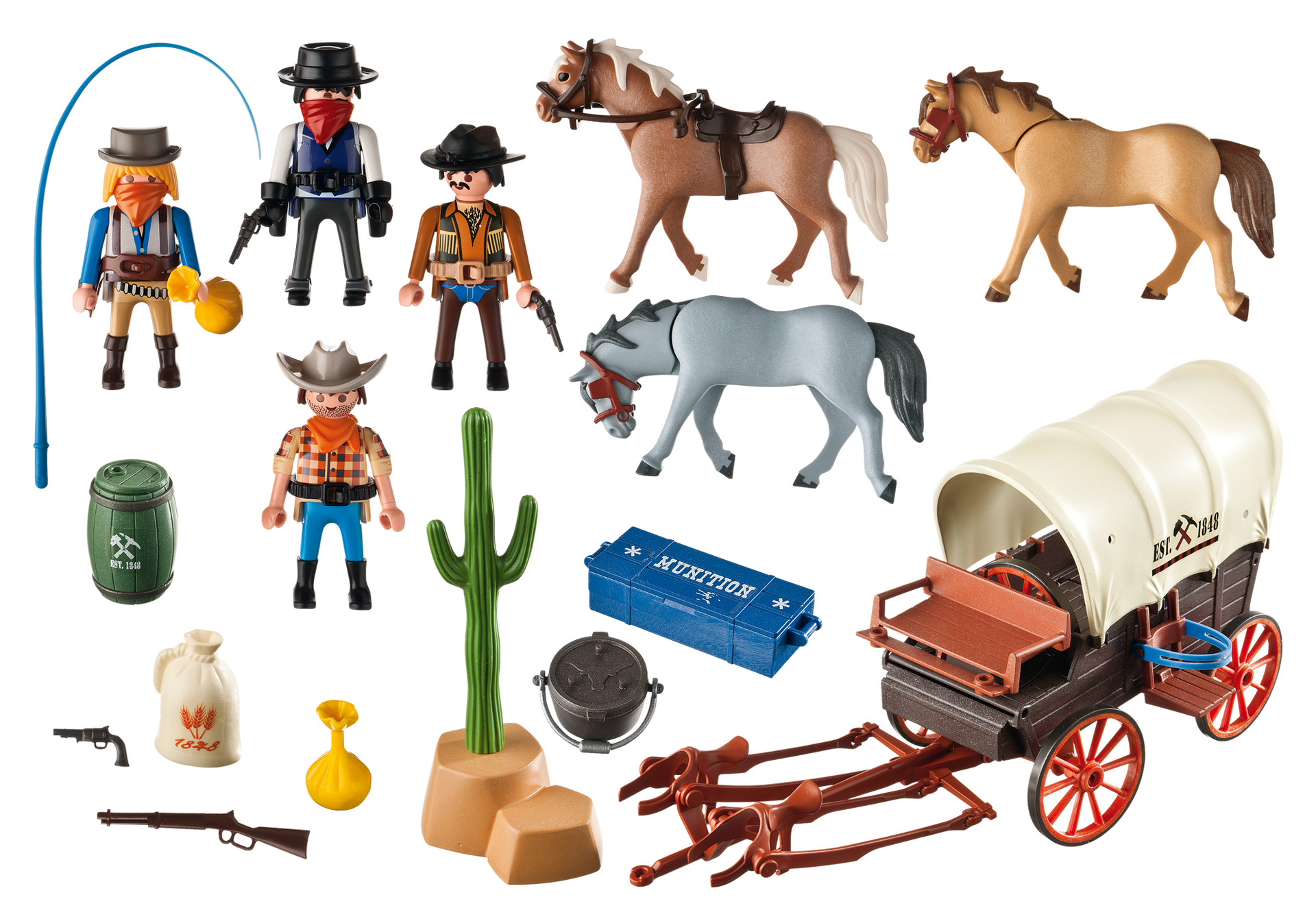luxury! "Hard board brown closure portalon strong old west" Playmobil 