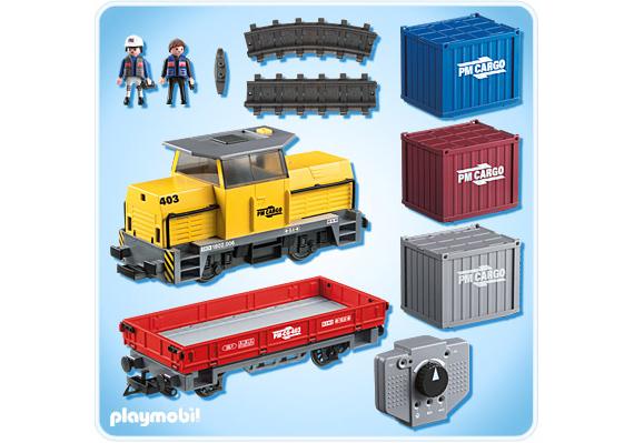 playmobil cargo train