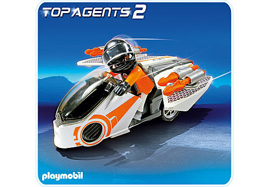 PLAYMOBIL - Moto et Agent Secret - Top Agents - Garçon - 20 pièces