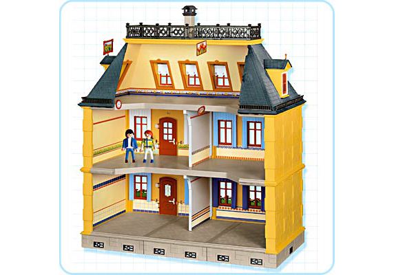Playmobil Puppenhaus Ersatzteile 5301 Dachteil mit Gaube und Spitze in Weiss 