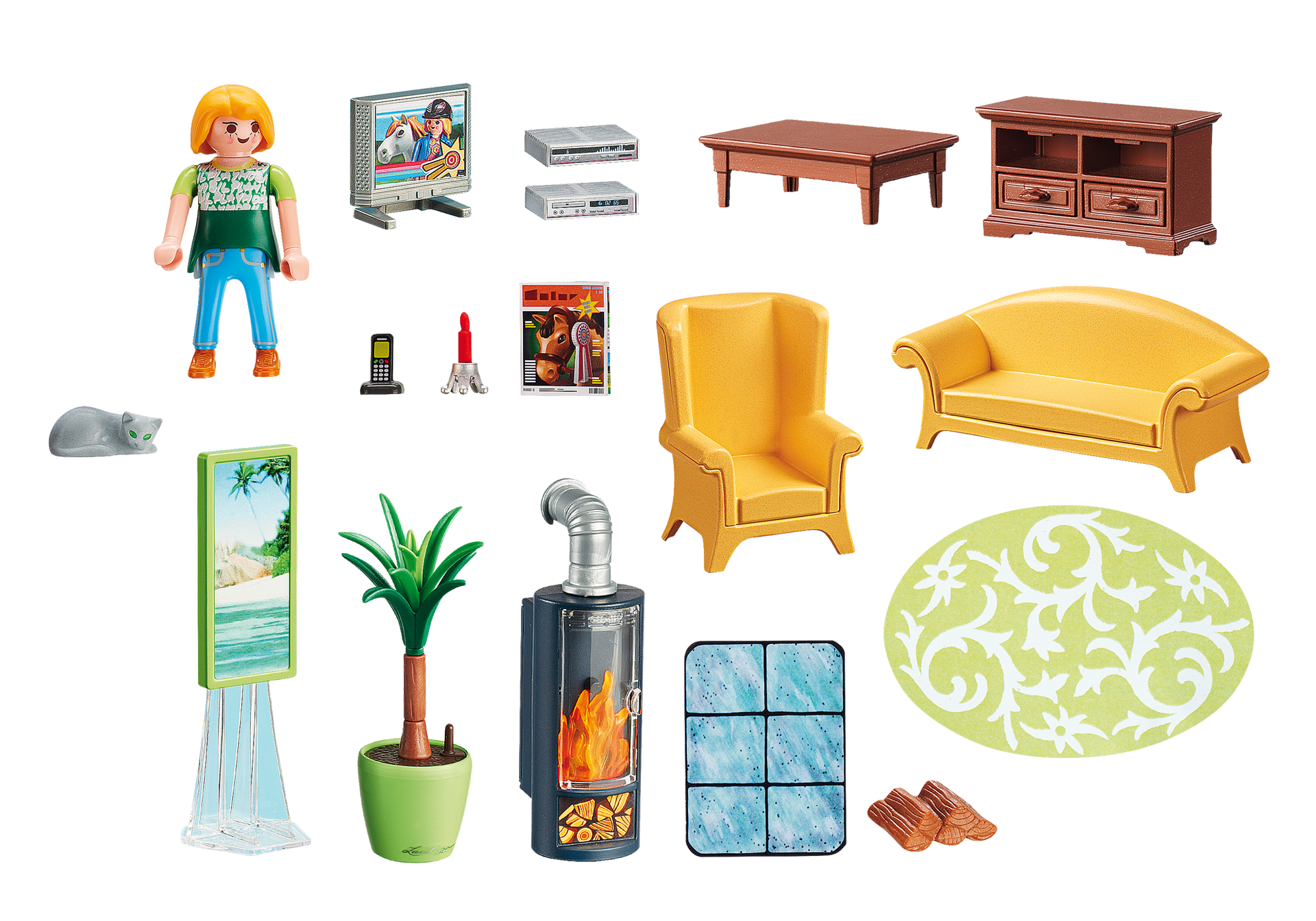 Wohnzimmer Mit Kaminofen 5308 Playmobil Deutschland Wohnzimmer Mit Kaminofen 5308 Playmobil Deutschland