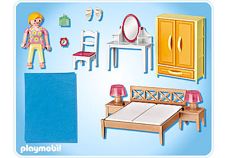 Playmobil 5331 - chambre des parents avec coiffeuse Complet