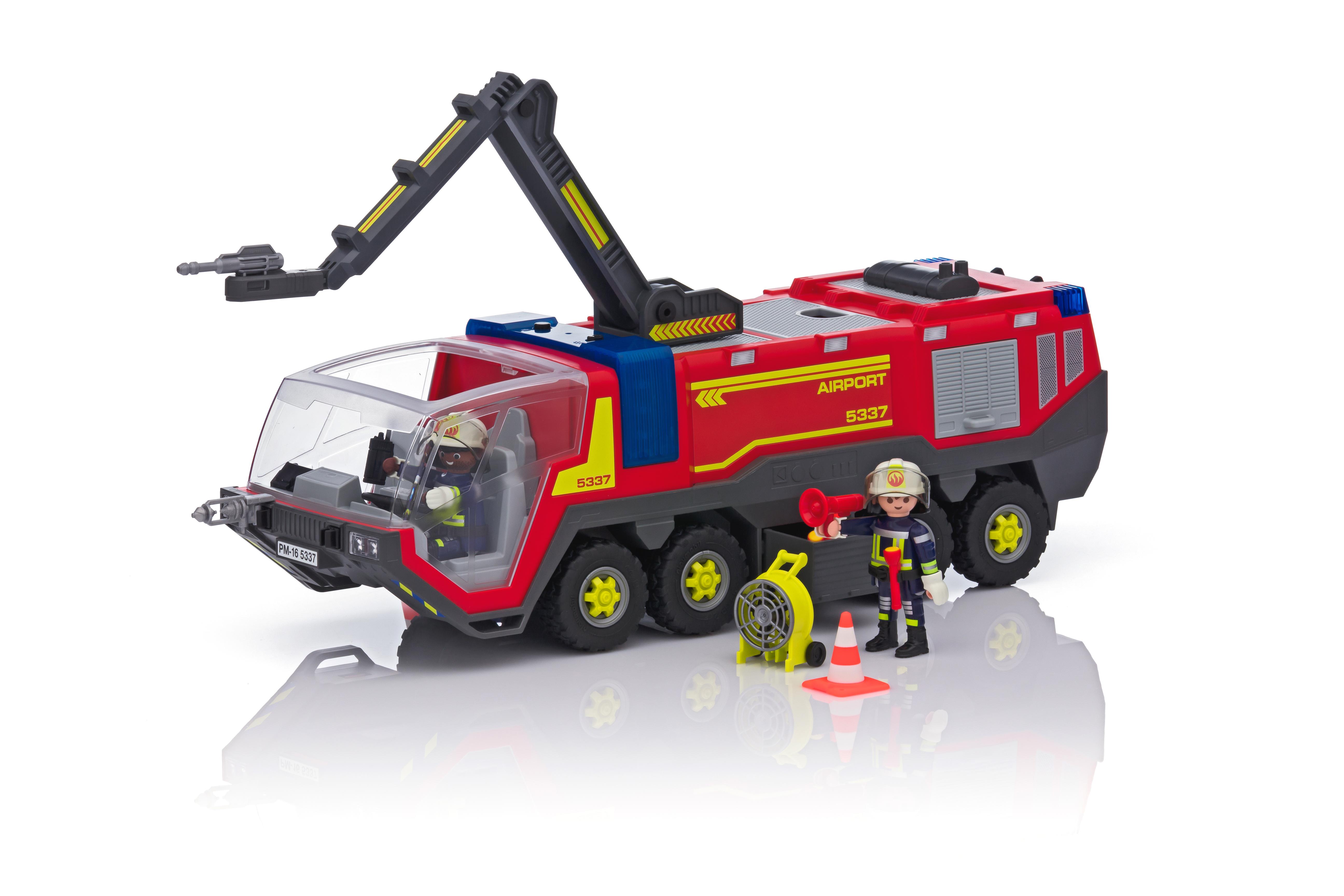 playmobil camion pompier aeroport