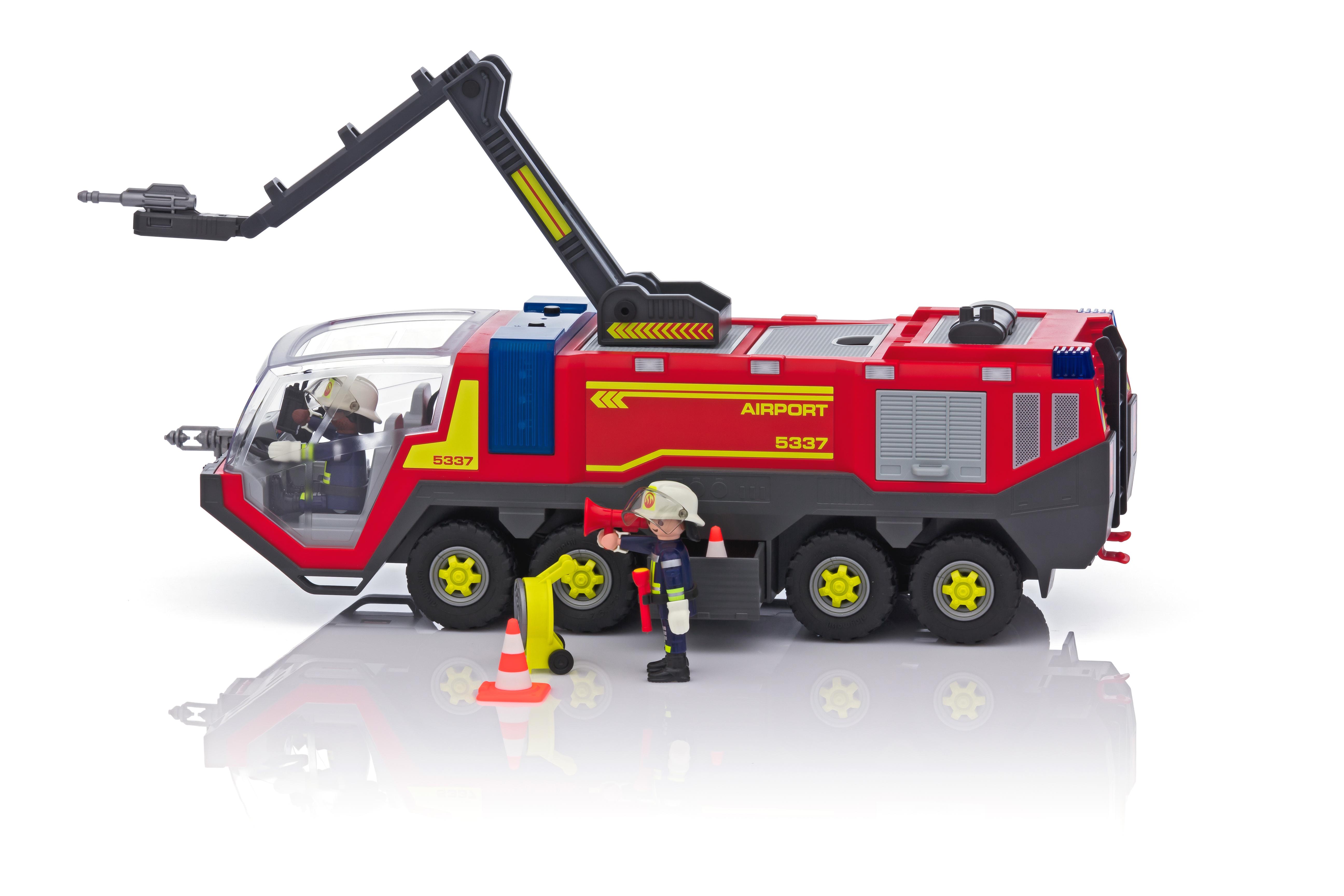 playmobil airport fire truck