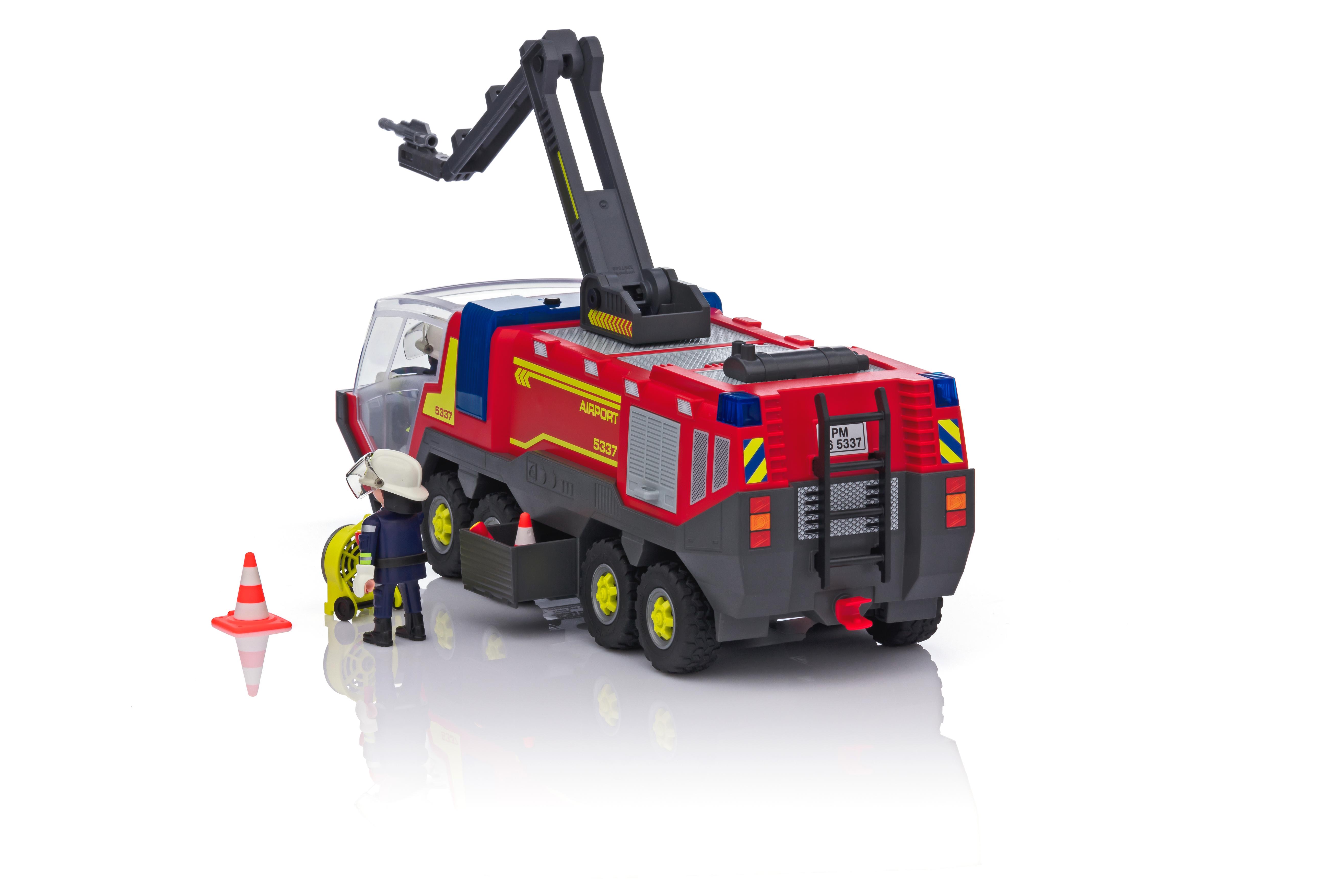 playmobil airport fire truck