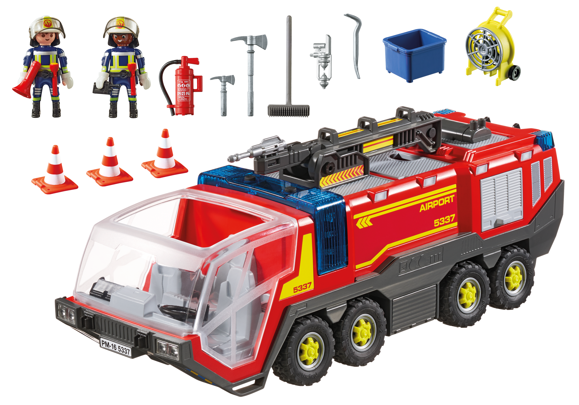 playmobil airport fire truck