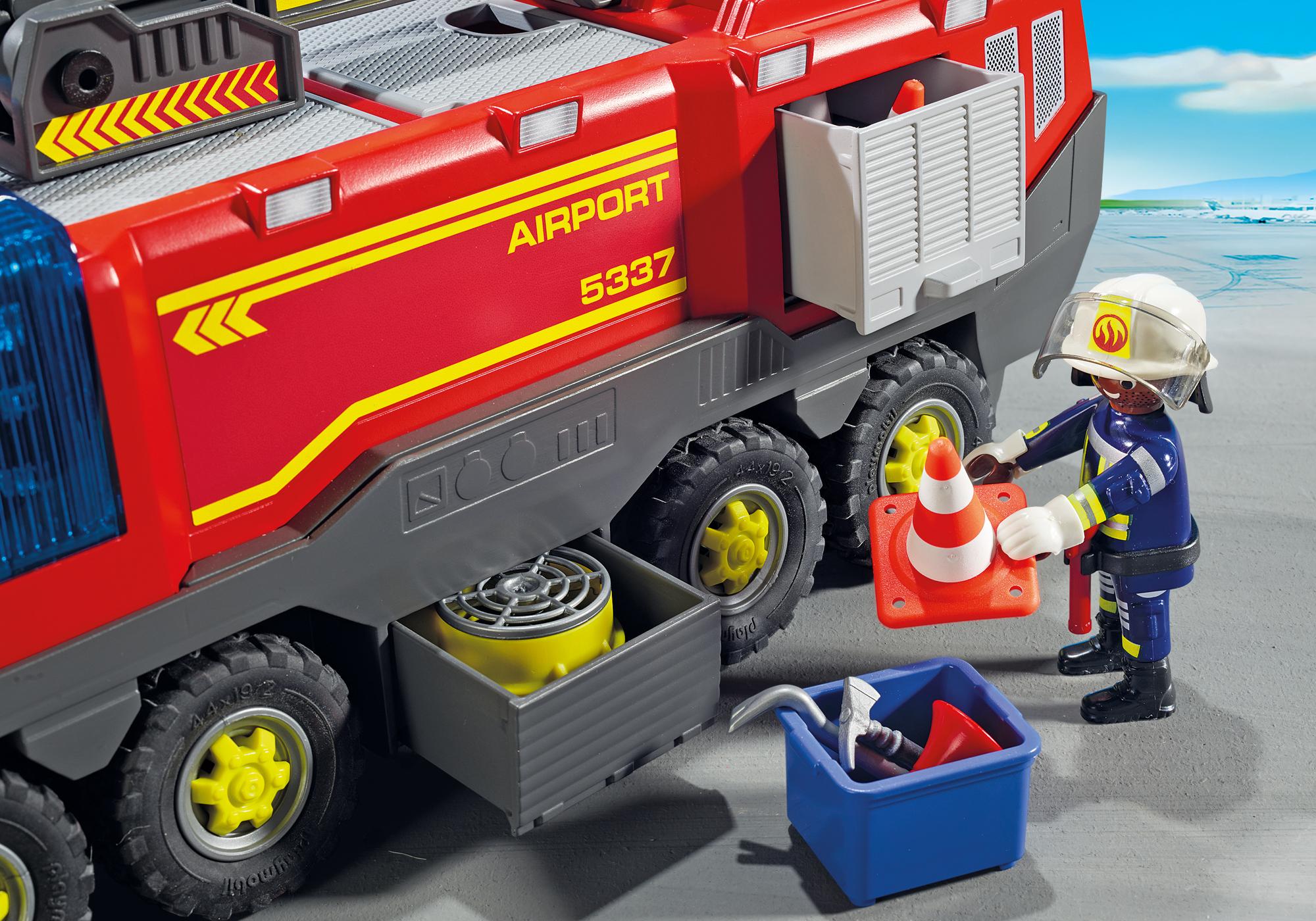 playmobil airport fire truck