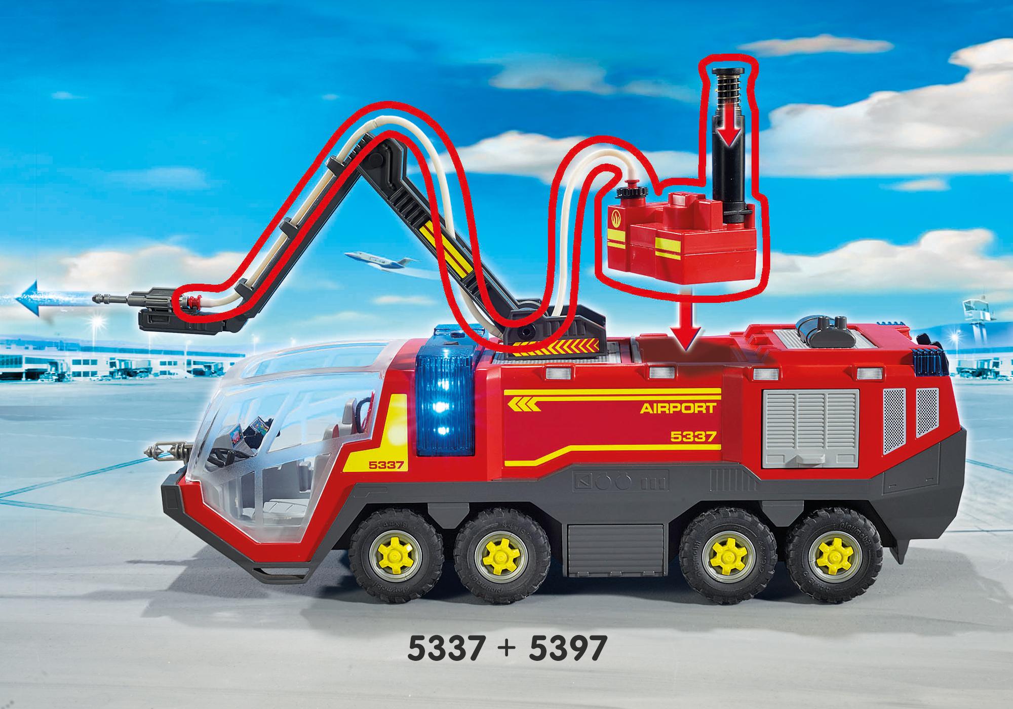 playmobil airport fire truck