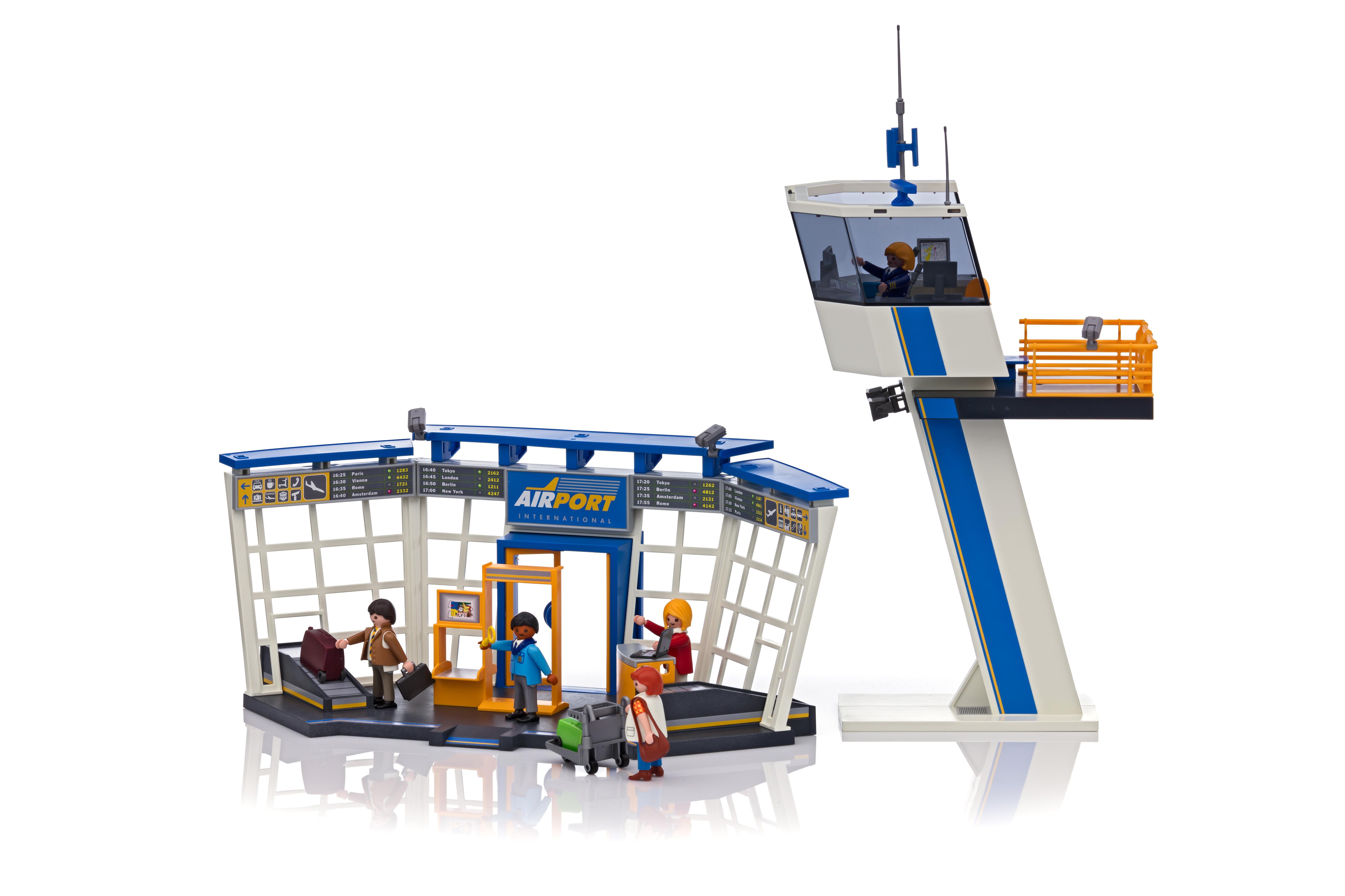 playmobil 5338 city action airport with control tower