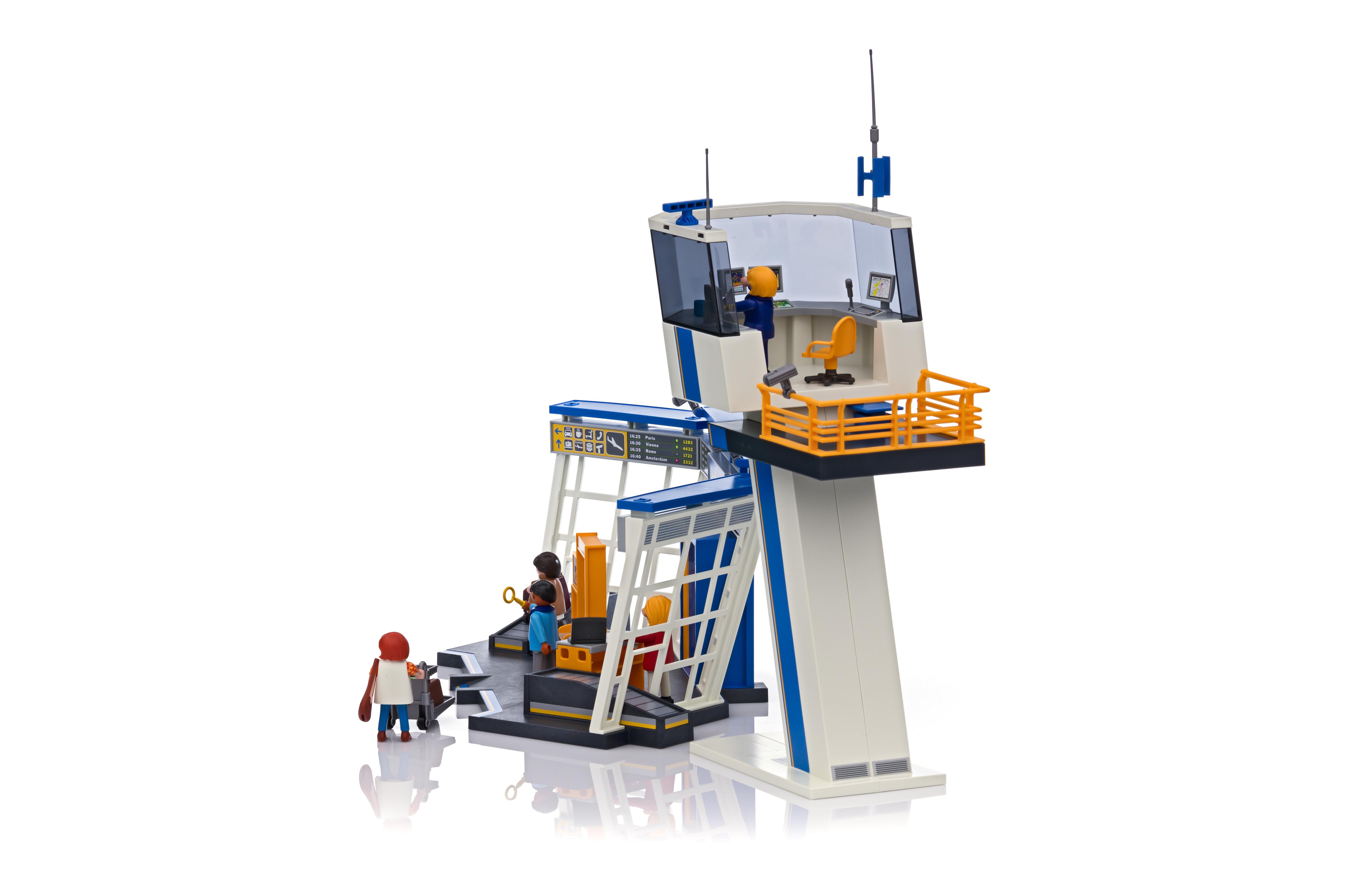 playmobil 5338 city action airport with control tower