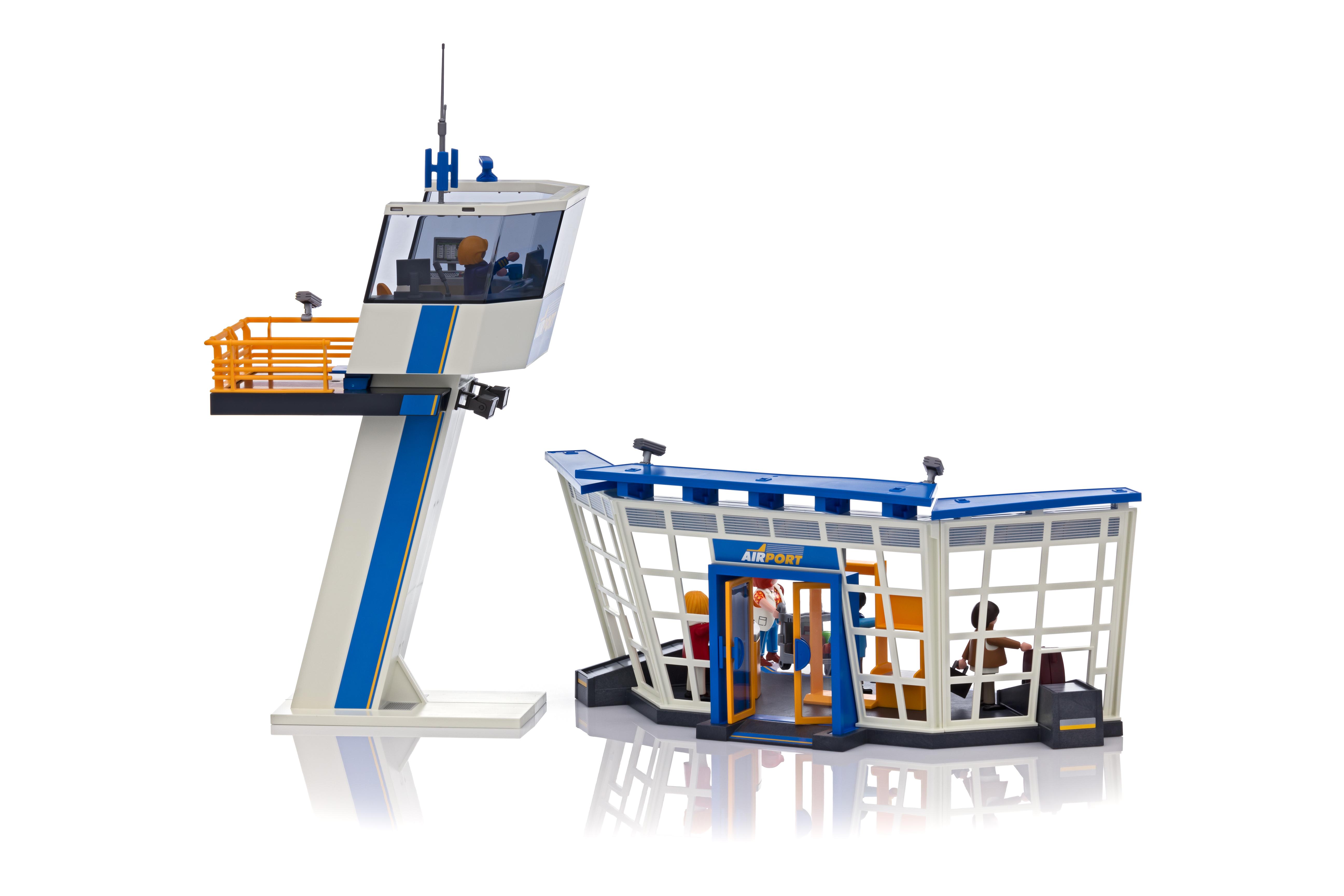 playmobil 5338 city action airport with control tower