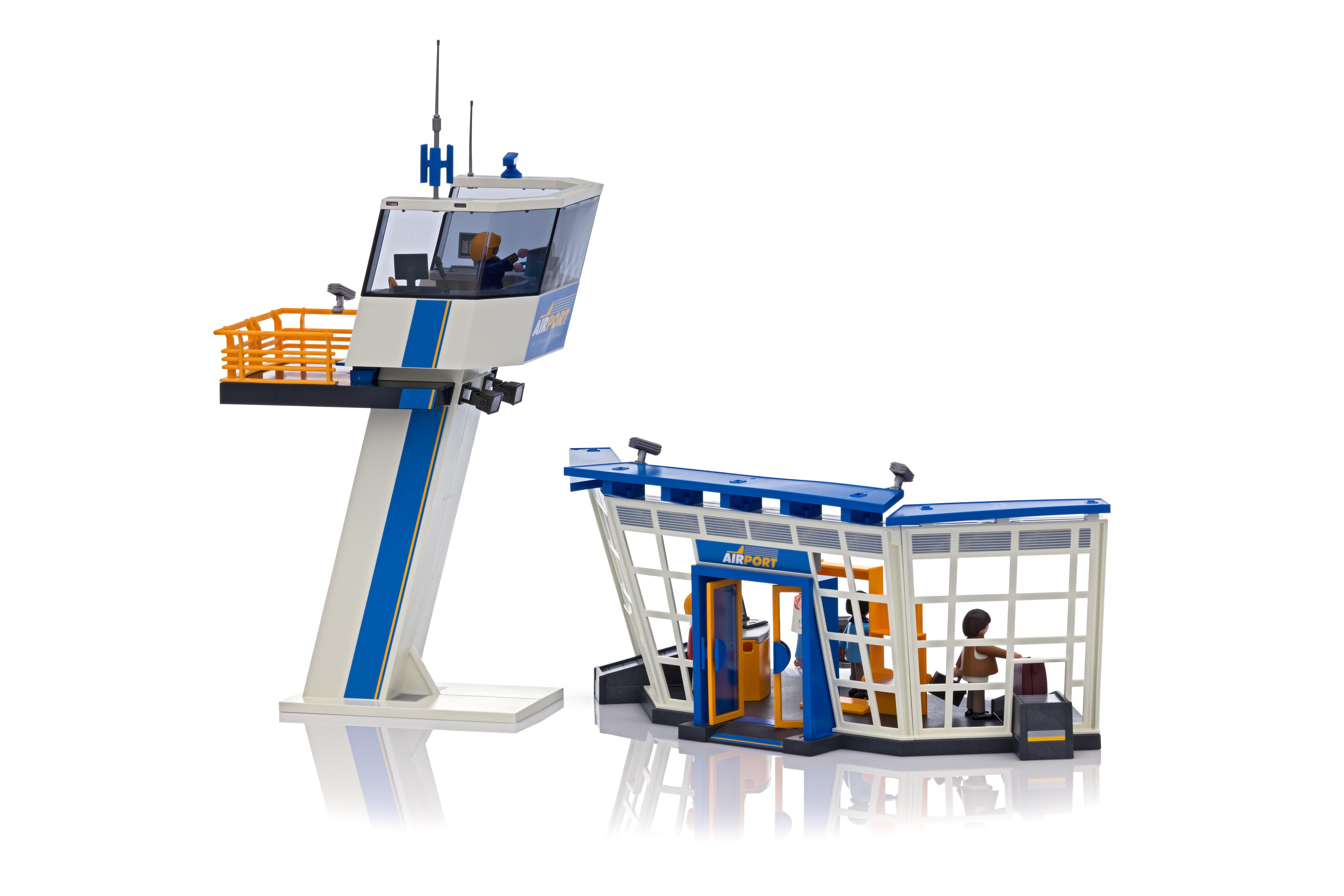 playmobil 5338 city action airport with control tower