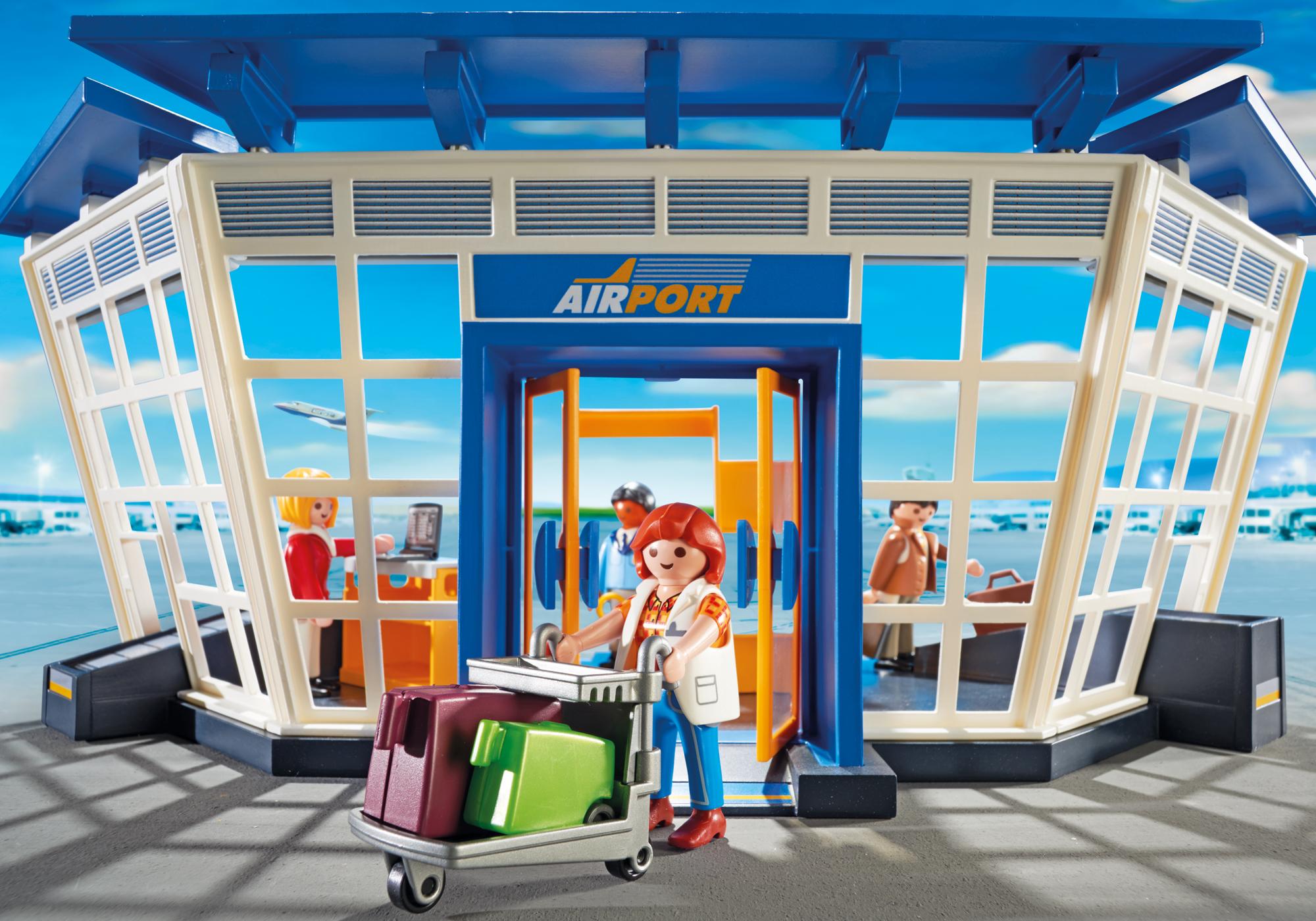 playmobil 5338 city action airport with control tower