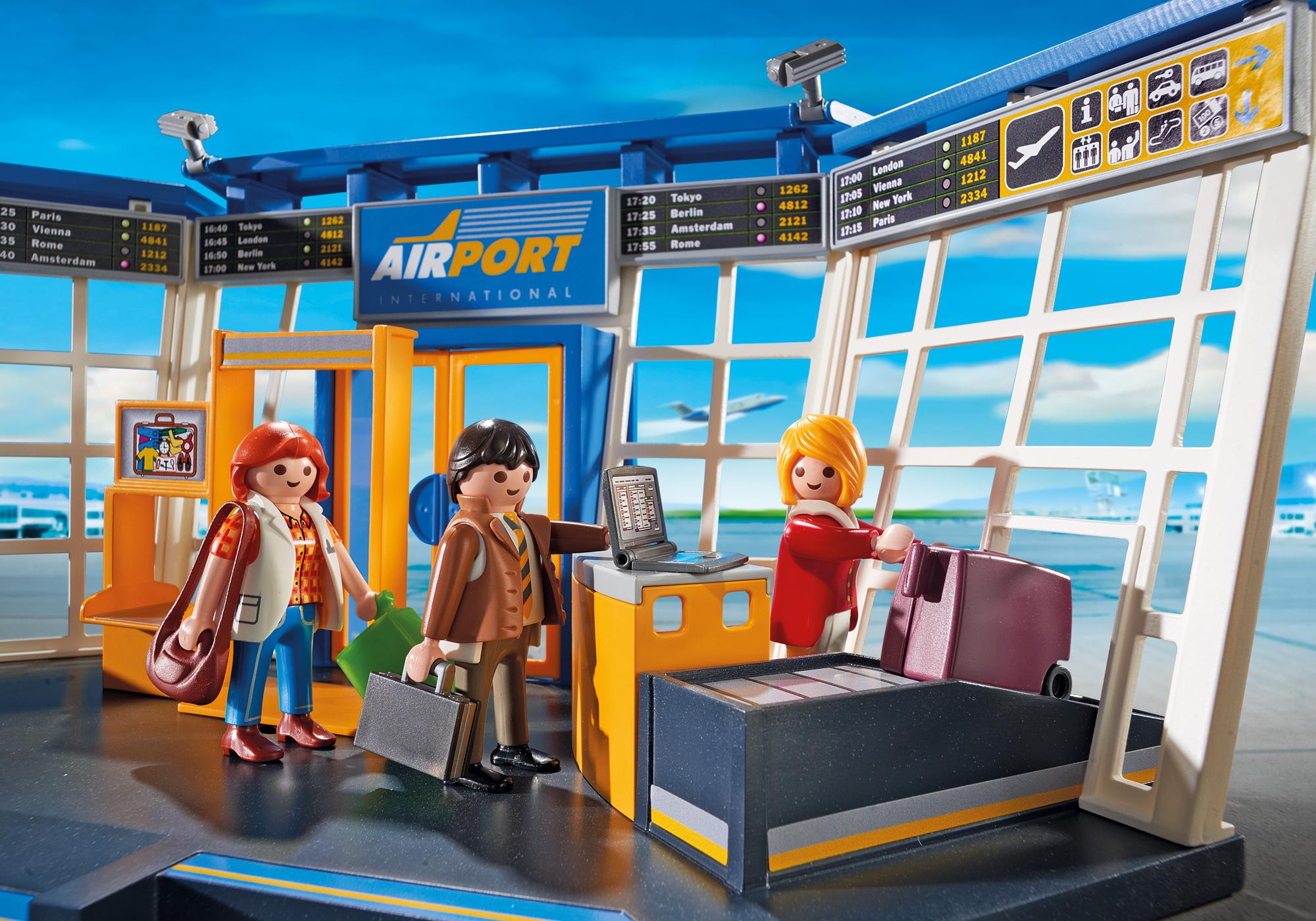 playmobil 5338 city action airport with control tower