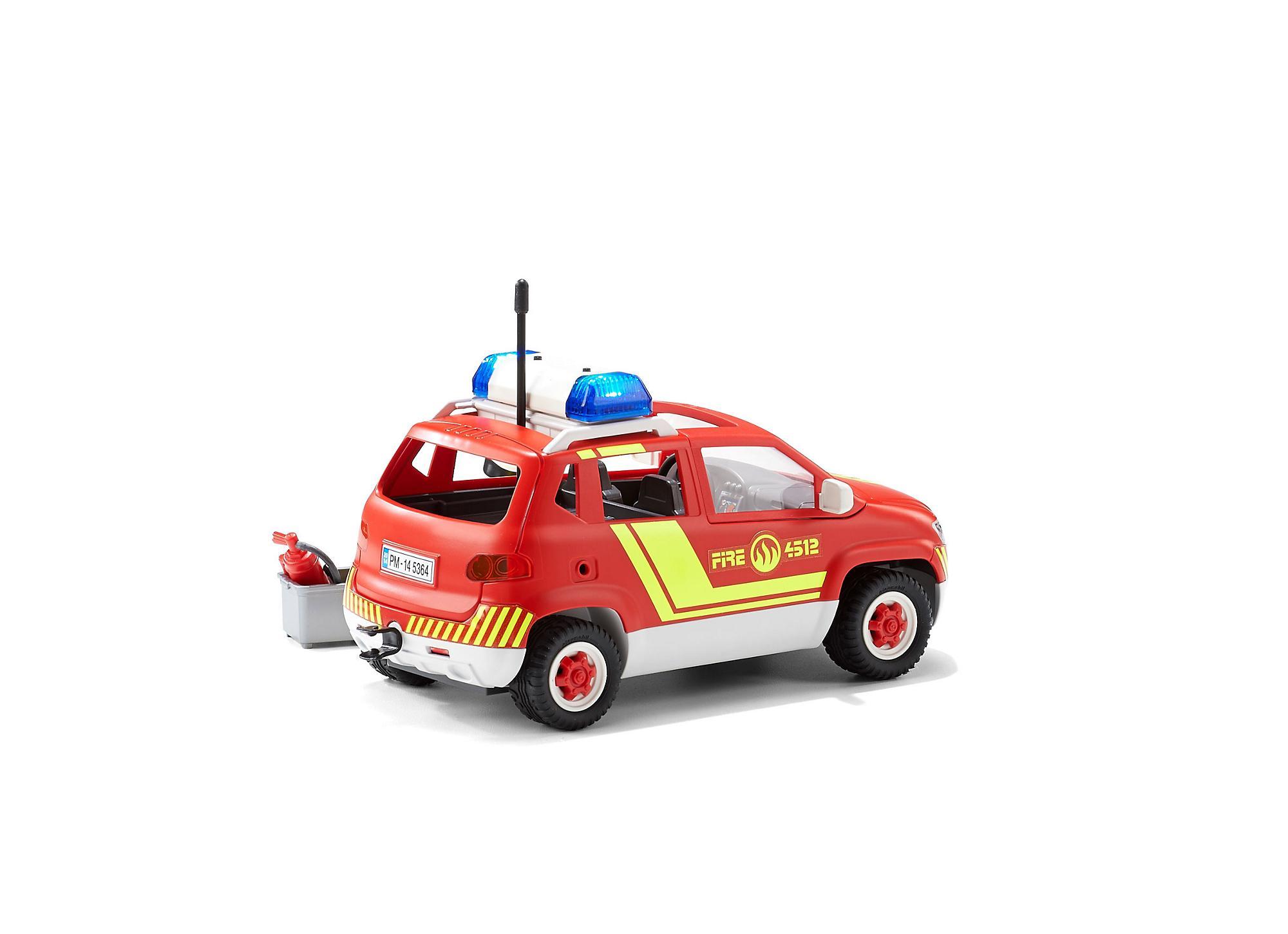 playmobil fire chief car