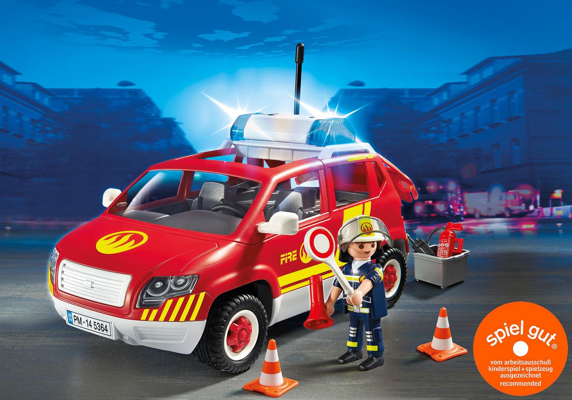 Playmobil Figur BRANDMEISTER Feuerwehr Pkw Brandmeisterfahrzeug 3177 Zubehör 