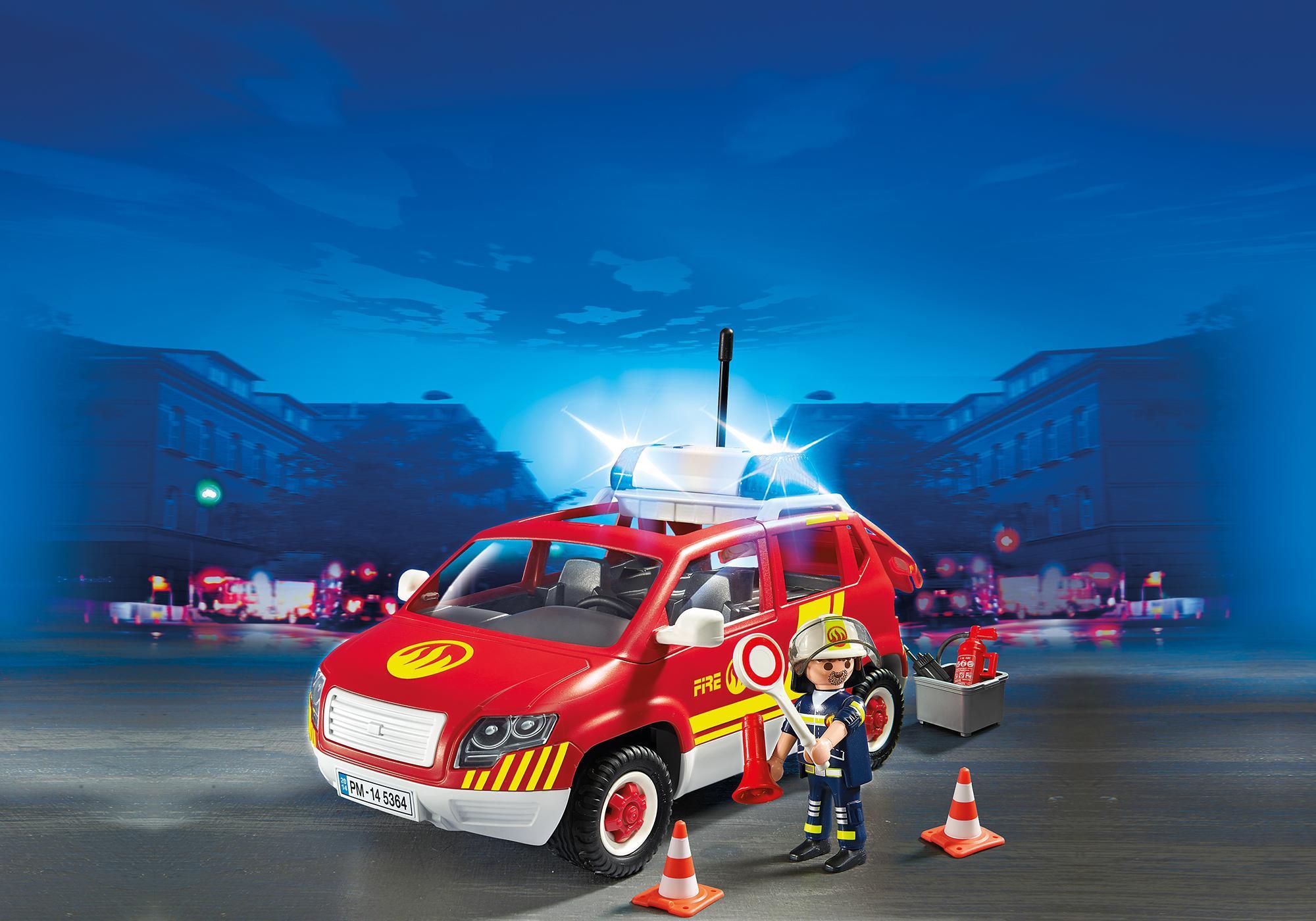 5364 Viatura do Chefe dos Bombeiros com Luzes e Som 