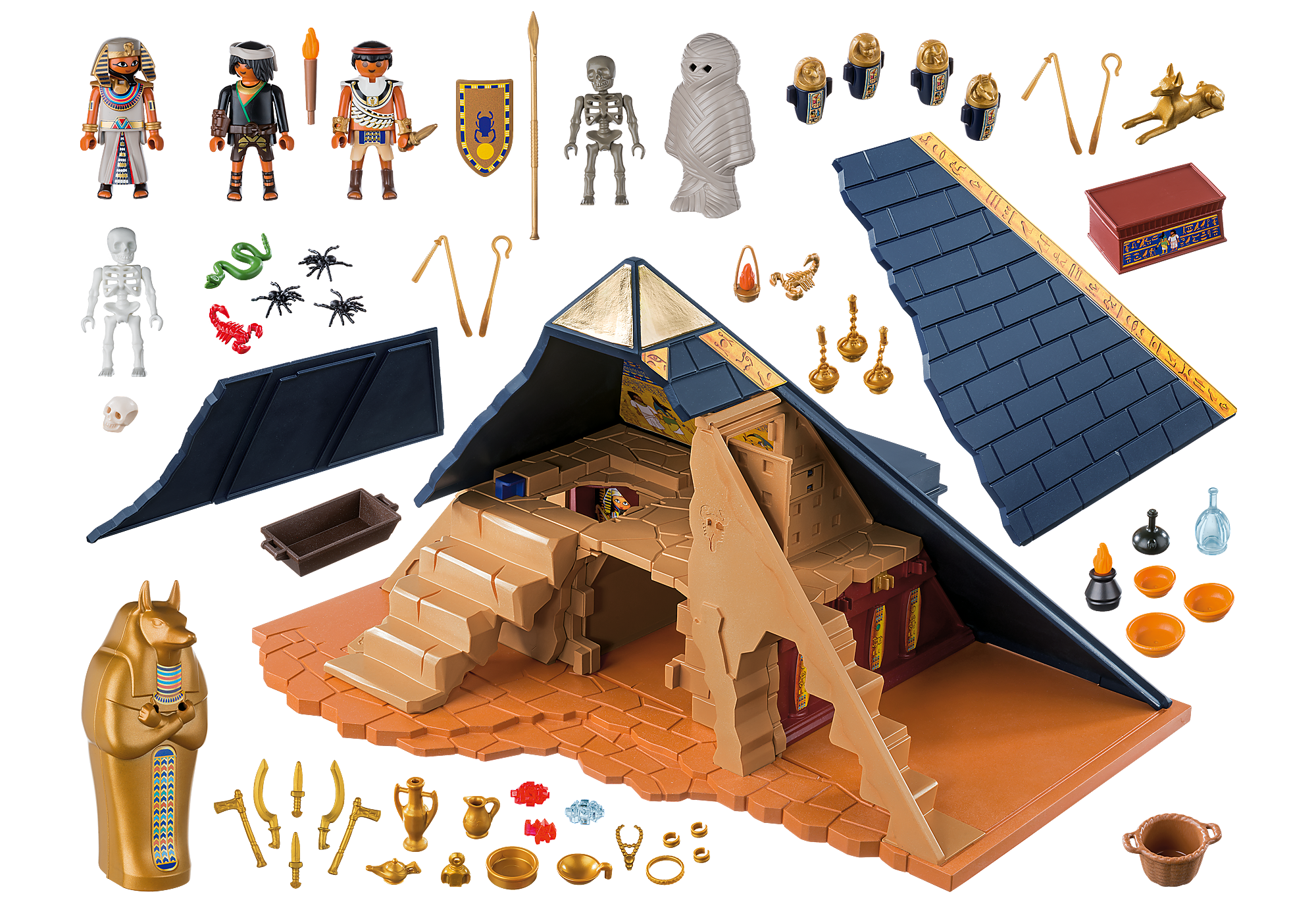Ouvriers Construisant Une Pyramide Égyptienne De Playmobil Banque D'Images  et Photos Libres De Droits. Image 41200054