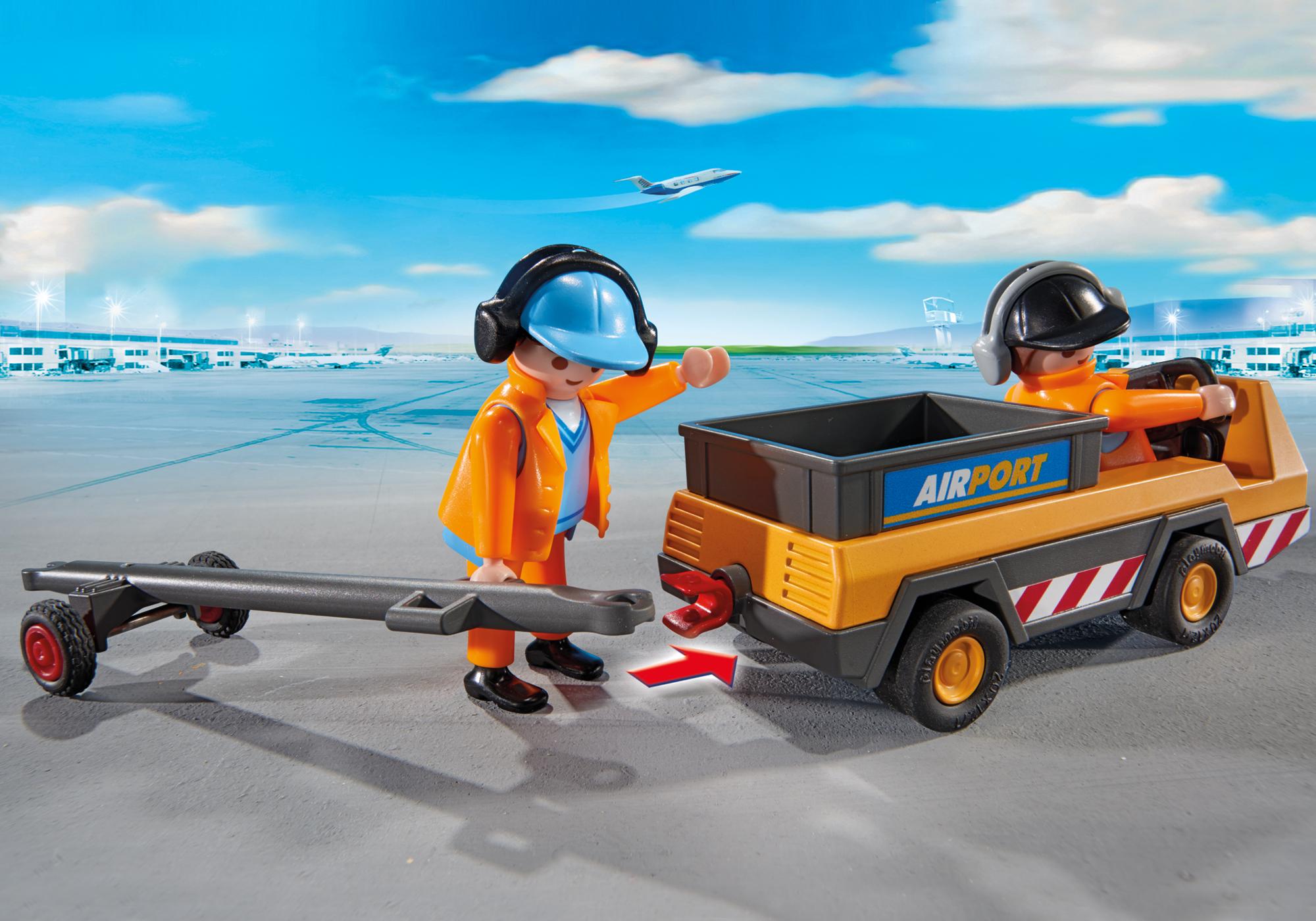 playmobil aircraft tug