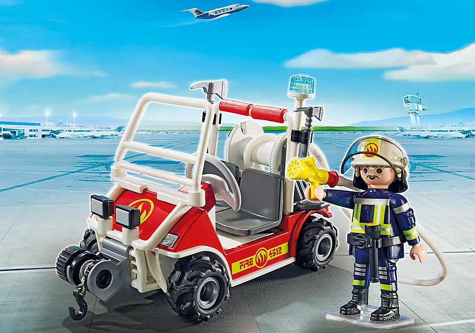 5398 Chef des pompiers avec voiturette detail image 1
