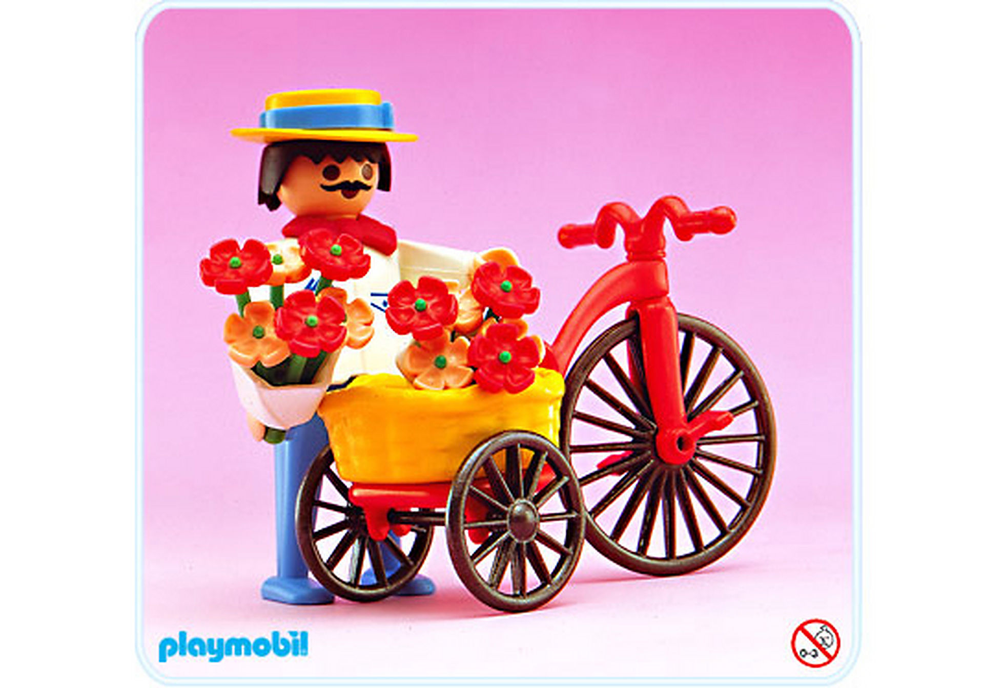 5400-A Bicyclette / fleurs zoom image1